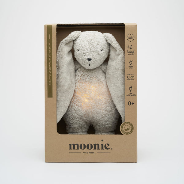 Moonie - Organic Humming Bunny - Nature - Grey