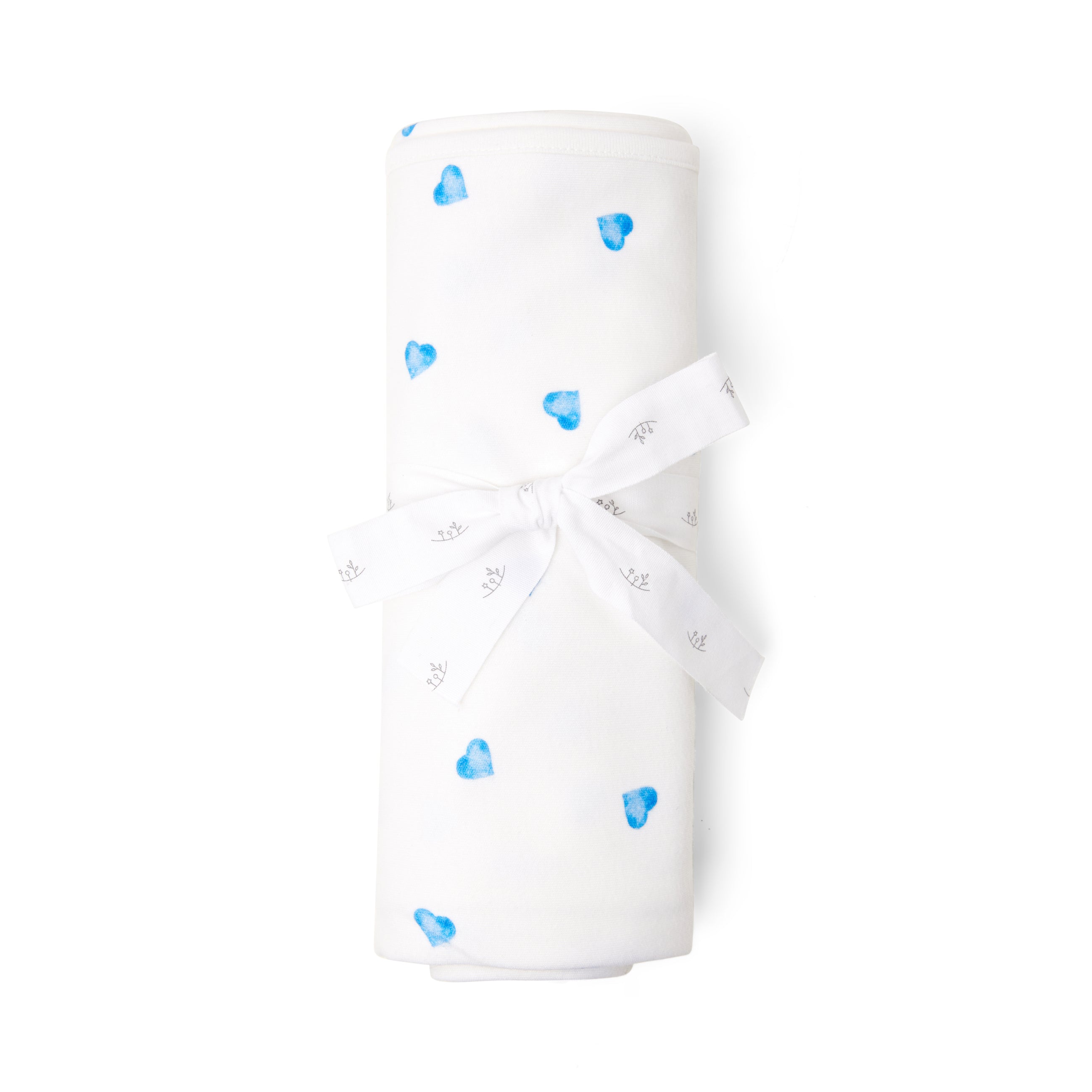 Milly Marie Blue Teddy Bear Pima Baby Blanket main image 1