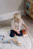 Ralphie Bear - Quilted Playmat - Sage Green Gingham