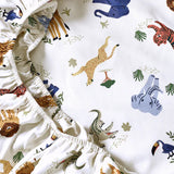 Kabode - Organic Cot Bed Fitted Sheet - Safari