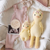 cuddle+kind - Baby Animal Collection - Baby Duckling Floral Crown Blush