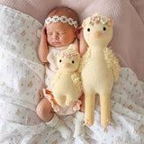 cuddle+kind - Baby Animal Collection - Baby Duckling Floral Crown Blush