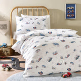 Kabode - Organic Single Bed Bedding Set - Vehicles