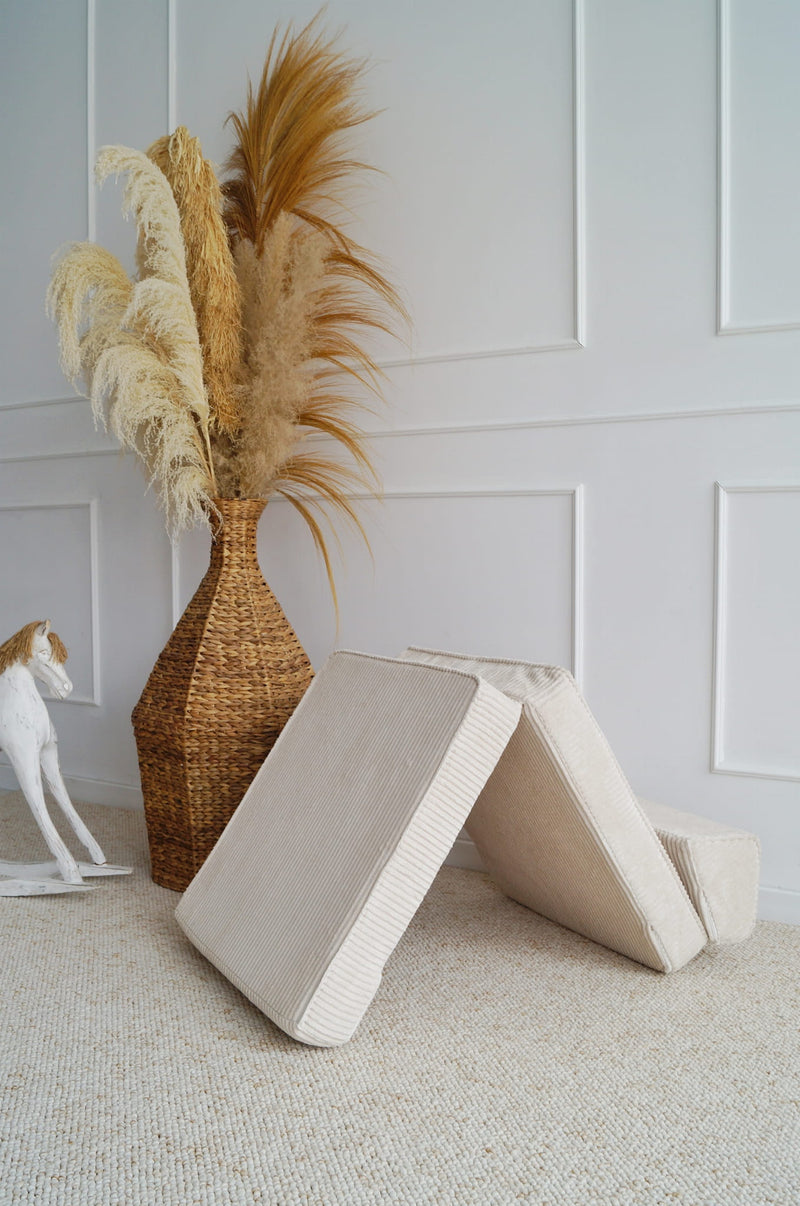 Monio - Corduroy Flip Chair - Cream