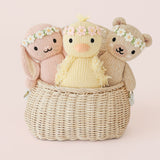 cuddle+kind - Baby Animal Collection - Baby Duckling Floral Crown Blush