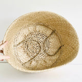 Dusky Pink two-tone Seagrass Basket - Extra Large