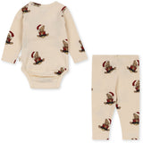 Konges Slojd -  Newborn - Christmas Teddy Bear Bodysuit & Leggings