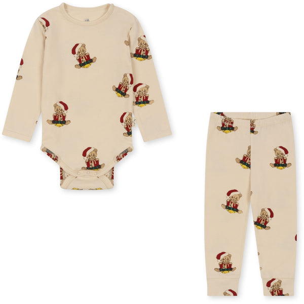 Konges Slojd - Christmas Teddy Bear Bodysuit & Leggings