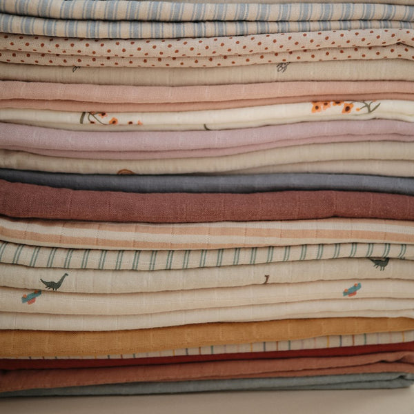 Mushie - Swaddle - Retro Stripes