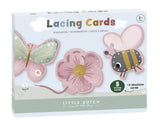 Little Dutch - Lacing Cards - Flowers & Butterflies