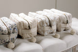 Quilted Washbag - Scallop