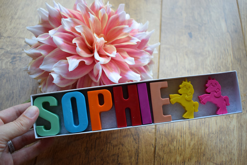 Beeswax Personalised Crayons 3-8 Letter Names