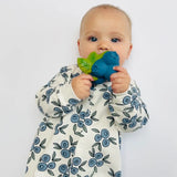 Organic Baby Sleepsuit - Blueberry