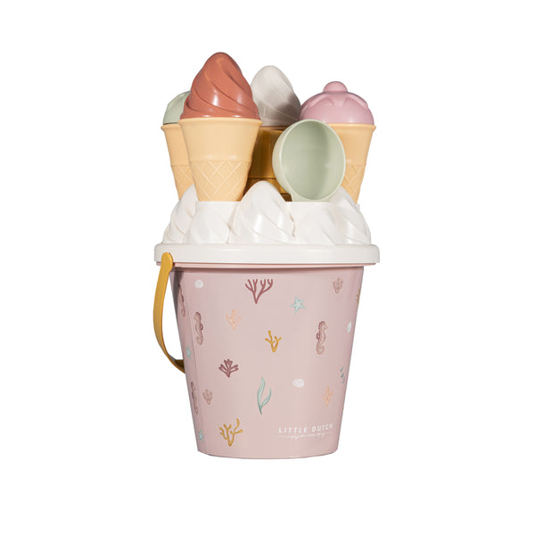 Little Dutch -  Ice Cream Bucket Set - Ocean Dreams - Pink