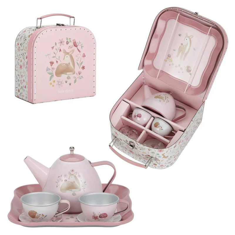 Little Dutch - Fairy Garden Tea Set In Suitcase