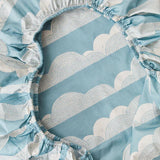 Kabode - Organic Moses Basket Fitted Sheet - Rolling Clouds