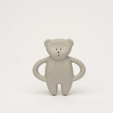 Moonie - Natural Rubber Teddy Teether - Grey