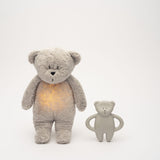 Moonie - Natural Rubber Teddy Teether - Grey