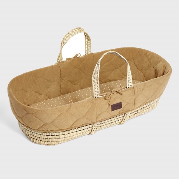 Moses Basket And Rocking Stand Bundle - Quilted Honey