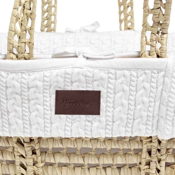 Moses Basket And Stand Bundle - White