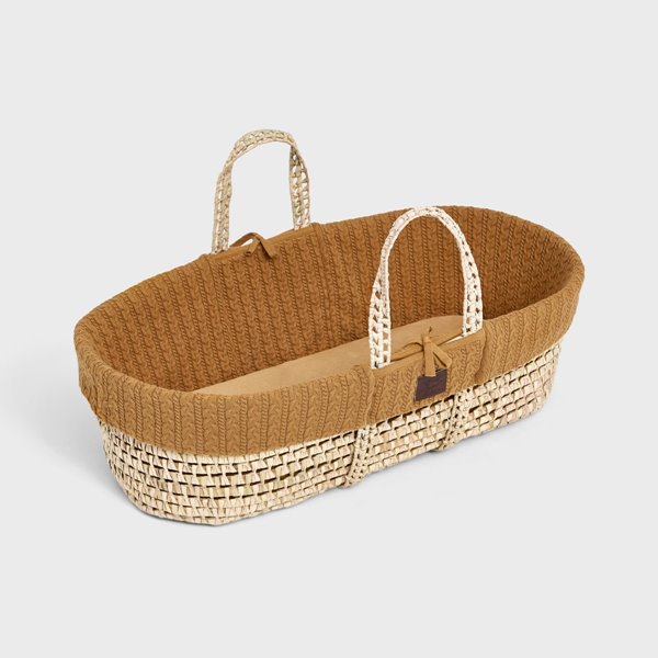Moses Basket and Static Stand Bundle - Honey