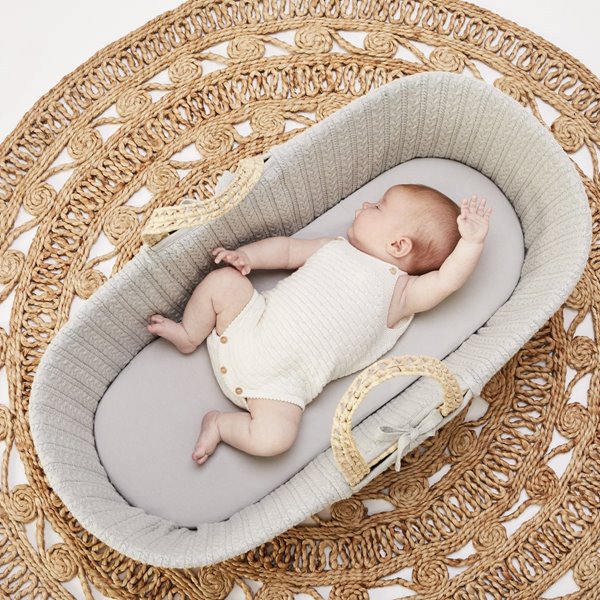 Moses Basket And Stand Bundle - Dove