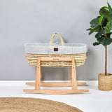 Moses Basket And Rocking Stand Bundle - Dove