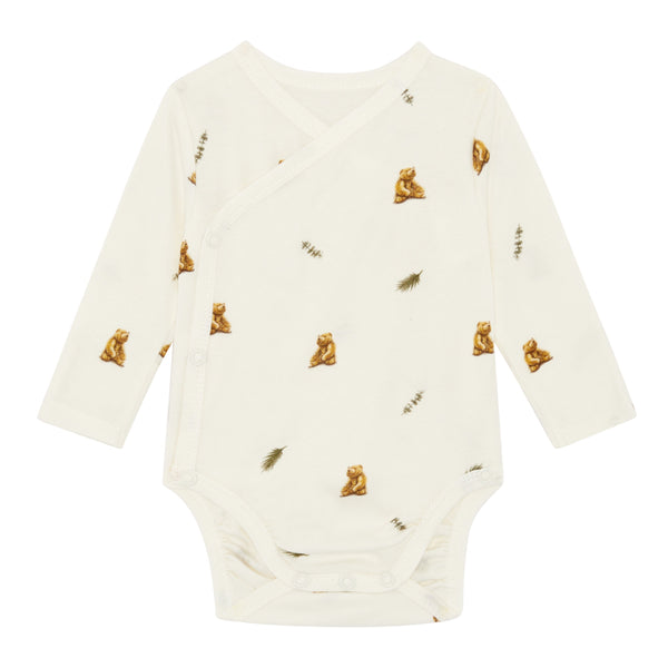 Long Sleeve Bodysuit - Brown Bear