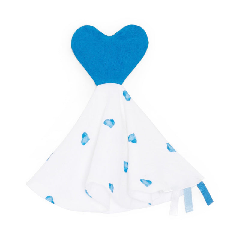 Muslin Comforter - Blue Heart