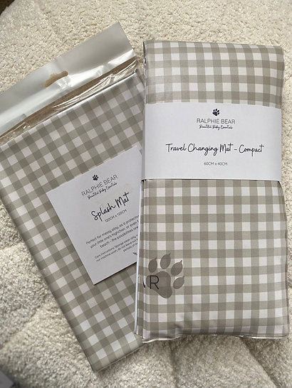 Gingham Splash Mat