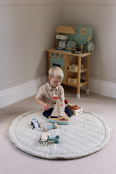 Playmat - Gingham Sage
