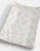 Seashell Anti Roll Wedge Baby Changing Mat