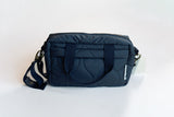 Ralphie Bear - Quilted Changing Stroller Bag - Slate/Wildflower
