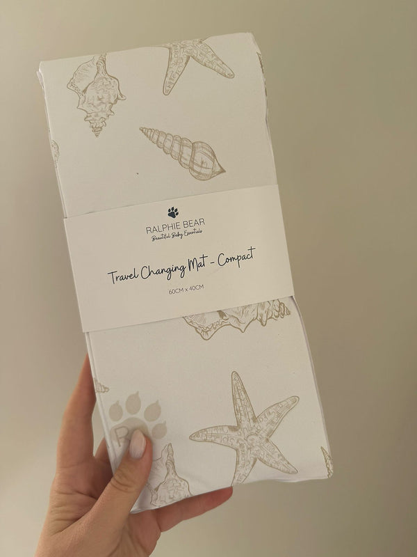 Seashell Baby Changing Compact Travel Mat