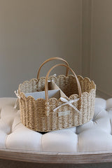 Scallop Edge Nappy Caddy Basket