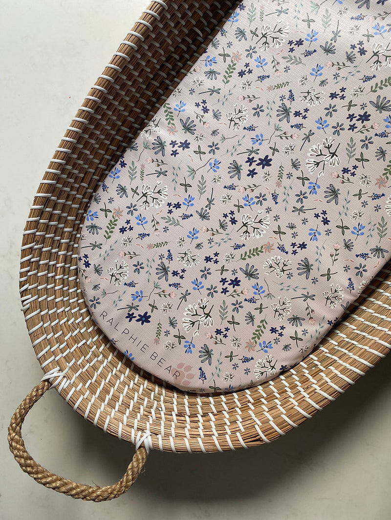 Wildflower Baby Changing Basket Mat Liner