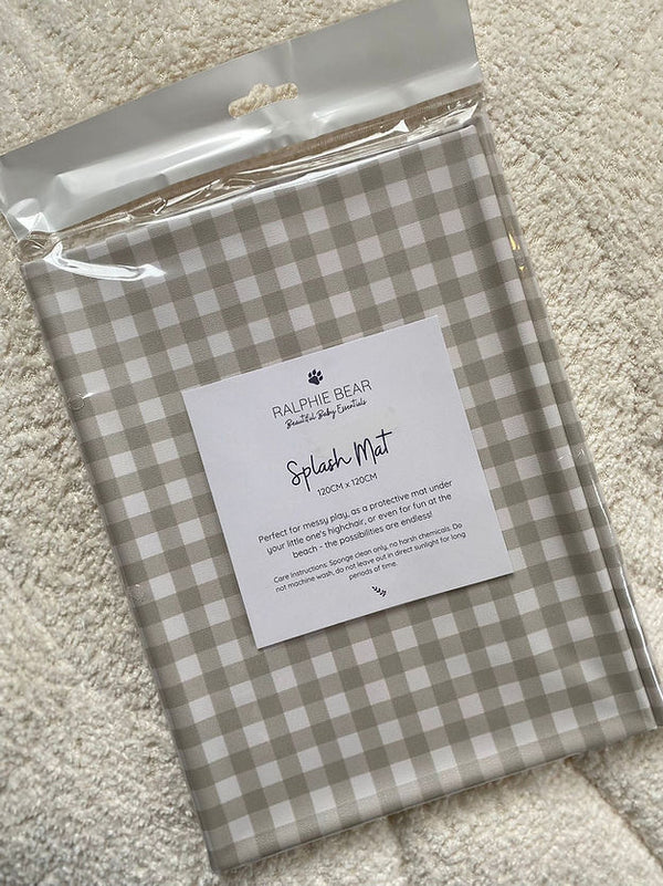 Gingham Splash Mat