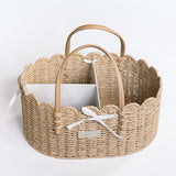 Scallop Edge Nappy Caddy Basket