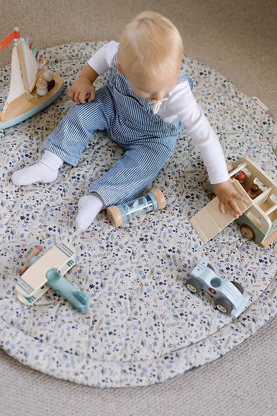 Ralphie Bear - Quilted Playmat - Wildflower