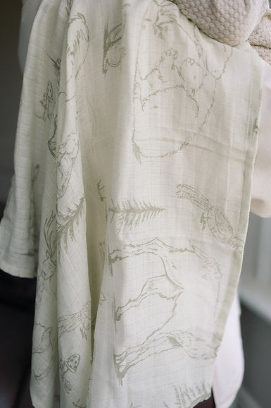 Large Swaddle Muslin - Woodland