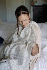 Large Swaddle Muslin - Scallop