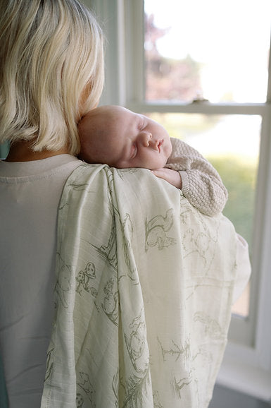 Large Swaddle Muslin - Woodland