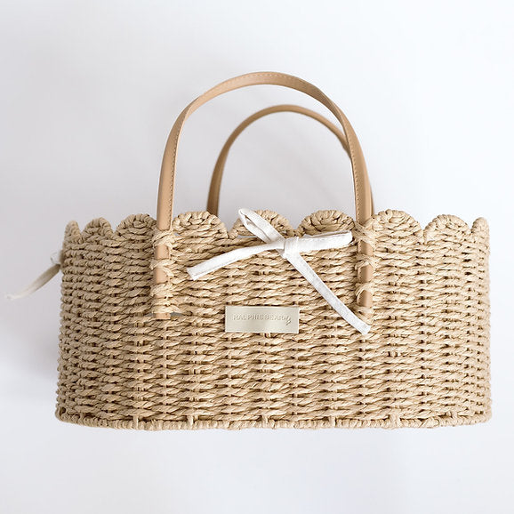 Scallop Edge Nappy Caddy Basket