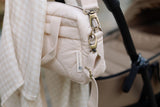 Quilted Stroller Bag - Sand/Scallop Print