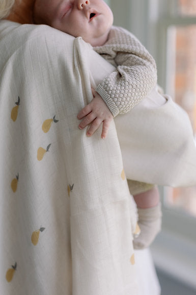 Large Swaddle Muslin - Pears