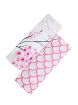 Organic Swaddle Set - Sakura (Cherry Blossom & Pink Stripe)