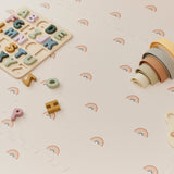 Rainbow Playmat Set in Cream