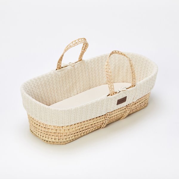 Moses Basket and Static Stand Bundle - Linen