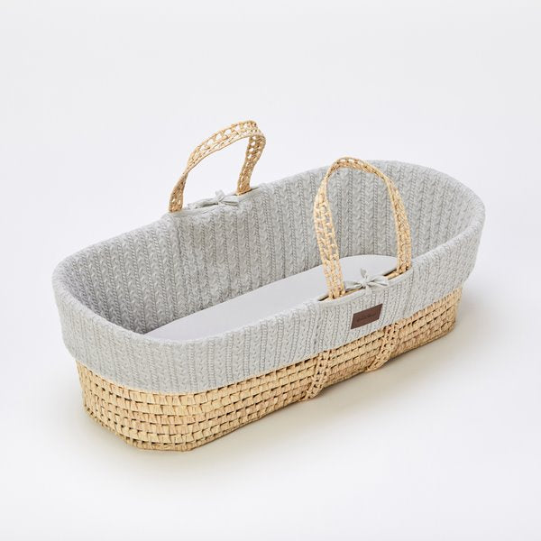 Moses Basket and Static Stand Bundle - Dove