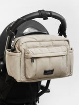 FREYA Eco Oversized Stroller Organiser With Stroller Clips - Taupe